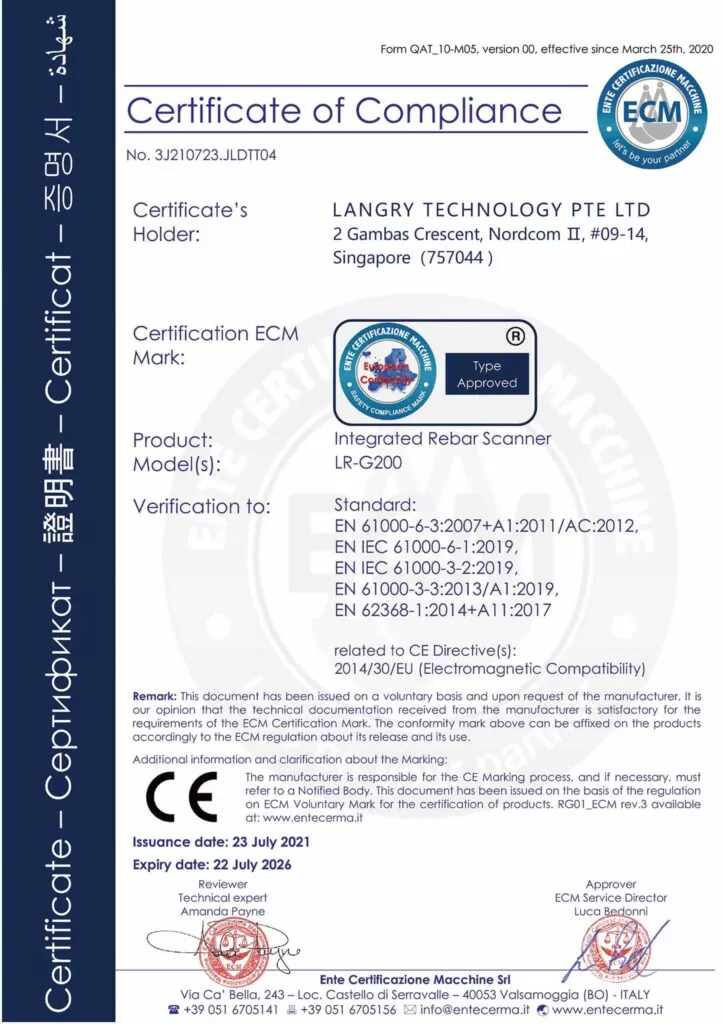 g200 CE certificate